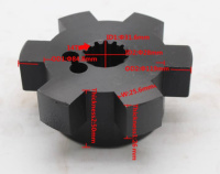 826717 Муфта для присоединения насоса к маховику 6*14 ID28/32 OD120 H50