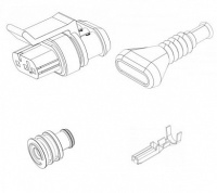 Комплект разъемов AMP SSEAL 3WAY MALE HPECNS00202