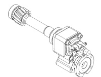 826944 Коробка отбора мощности с валом 10209202C+1026704