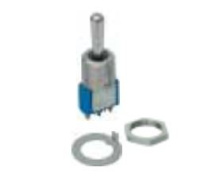 Переключатель кулисный для пульта управления  с фиксацией ON-OFF-ON 400467 Переключатель кулисный для пульта управления  с фиксацией ON-OFF-ON 400467