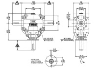 820375 Редуктор угловой 2х осный аналог S1018190R210 820375 Редуктор угловой 2х осный аналог S1018190R210
