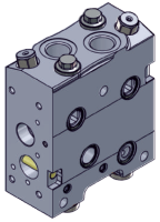 20010103000 Рабочая секция гидрораспределителя SPV (Ударные клапана и LS клапана)