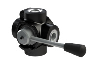 831906 Дивертер 4х линейный 3х позиционный ручной 3/4" с открытым центром