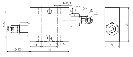 826984 Клапан предохранительный двухсторонний VAU G1/4"