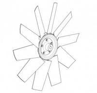 Колесо лопастное вентилятора теплообменника FR8401801440