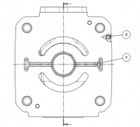 Распределитель неподвижный правого вращения насоса HPA6   HP434900101R