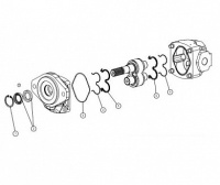 Комплект из 5-ти наборов уплотнений для насоса HPGPA3 HPL48683PAUNB01R05