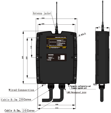 832460 Пульт радиоуправления сваебойной установки