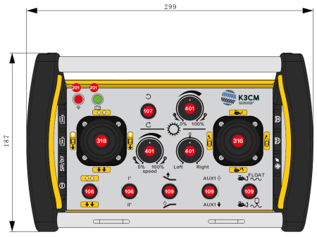 832462 Пульт радиоуправления универсальной самоходной платформы