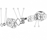 Комплект из 5-ти наборов уплотнений для насоса HPGPA4 HPL48684PAUNB00R05