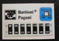 Этикетка термо-индикатор для вакуумного насоса Battioni 5101800000