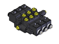 820317 Распределитель моноблочный с электроуправлением  Р40-3